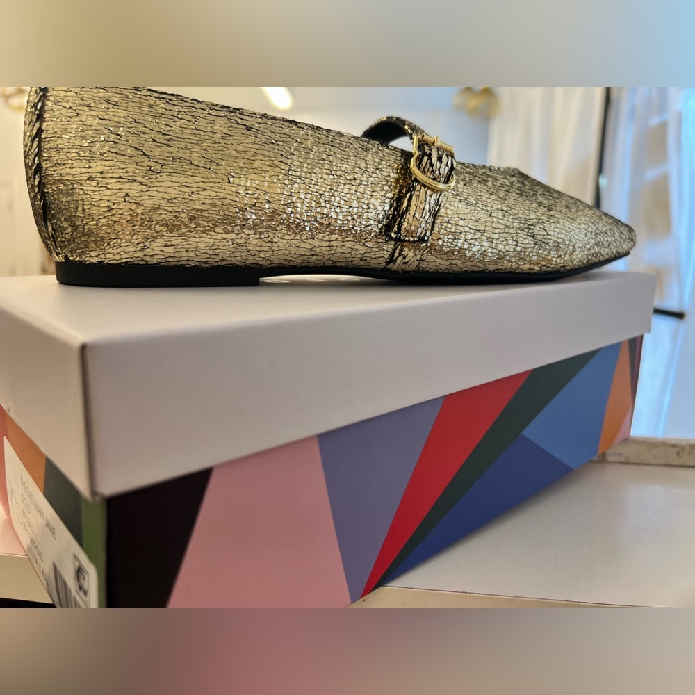 Katy Perry Collections Gold Flats - Picture 2 of 7